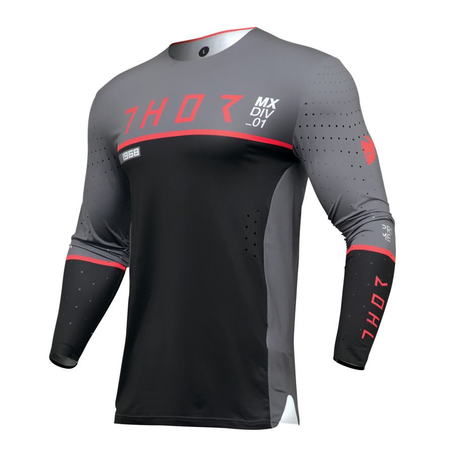 Thor 2024 Prime Ace Charcoal Black Motocross Jersey